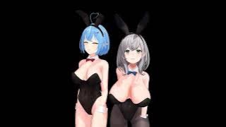 [MMD Hololive] Lamy and Noel Bunny suit Simple Dimple