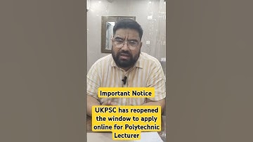 UKPSC POLYTECHNIC LECTURER EXAM 2024 | IMPORTANT ANNOUNCEMENT🔥🔥