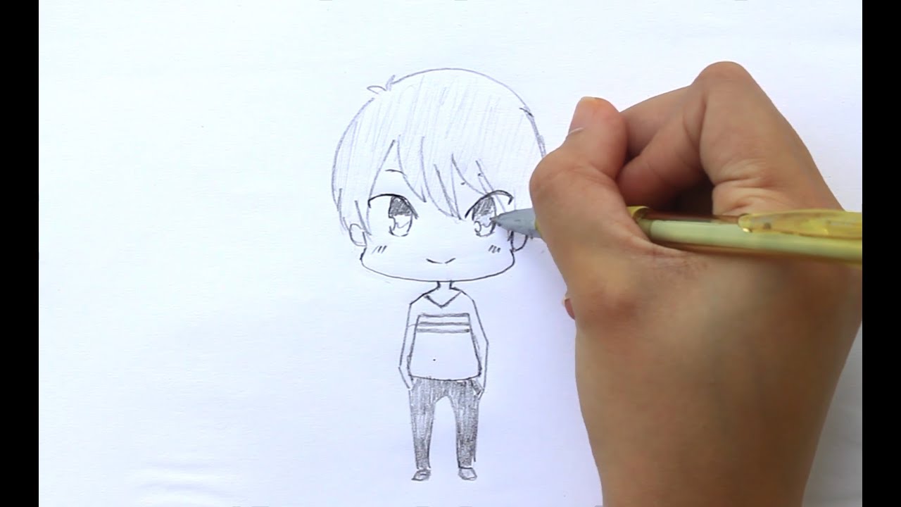 ᴴᴰ Easy Draw Chibi Boy  YouTube