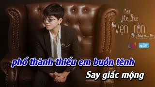 Karaoke | CÂU HỨA CHƯA VẸN TRÒN - PHÁT HUY T4 x HOÀNG GREEN || BEAT TONE NAM