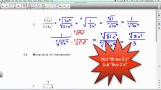 PreCalc 11: 1.5 Multiplying & Dividing Radical Expr (part 2)