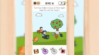 Brain Test 2 | Tom's Adventure | Level 10 - Tom has fallen in love at first sight, help him screenshot 3