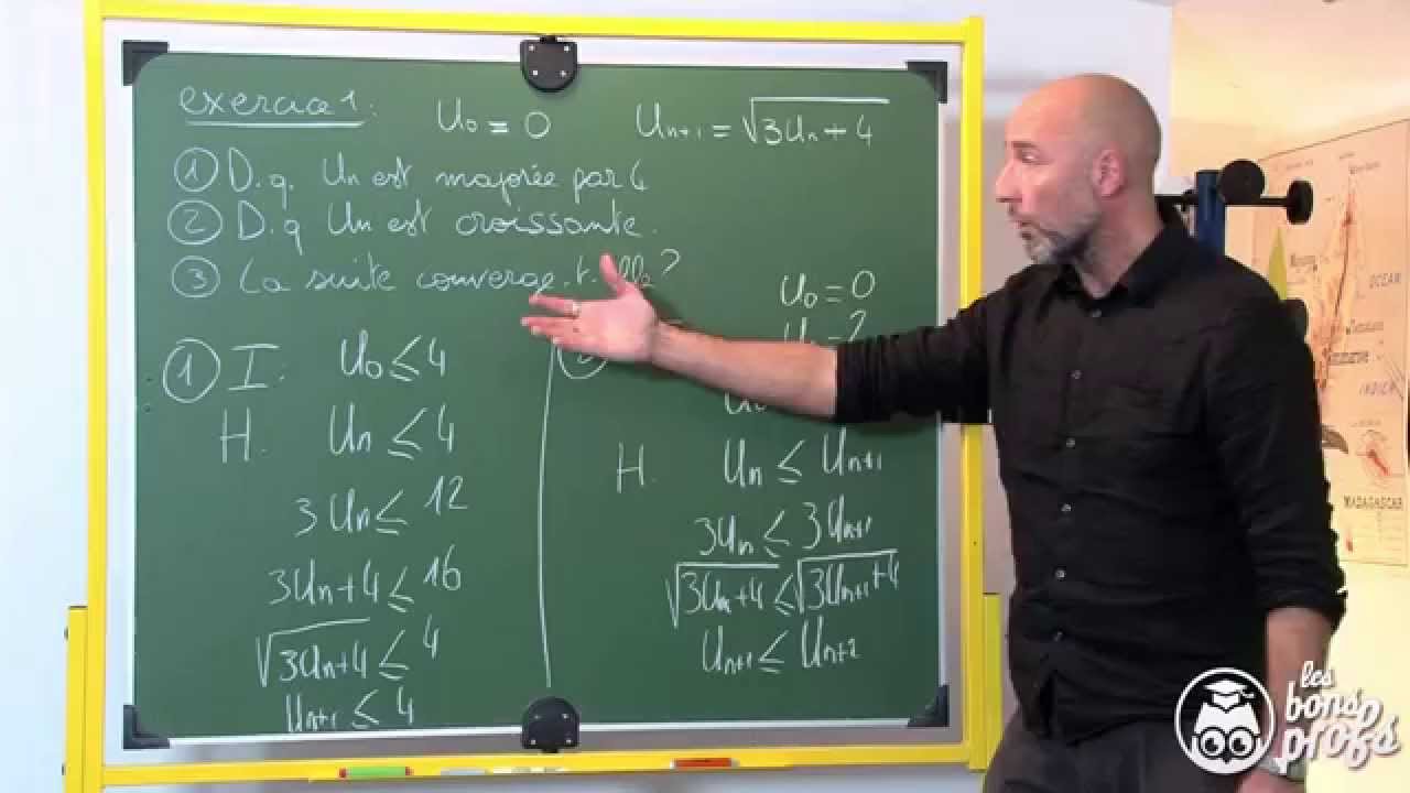 Convergence de suites - Exercice 1 - Maths terminale - Les Bons Profs