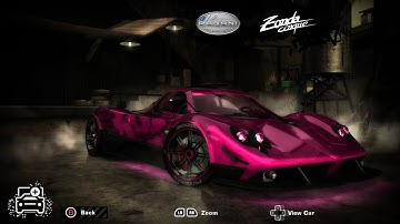 NFS Most Wanted | Pagani Zonda Cinque Extended Customization & Gameplay [1080p HD]