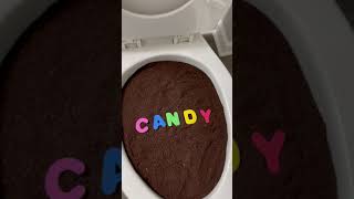 Experiment Coffee Candy In Toilet