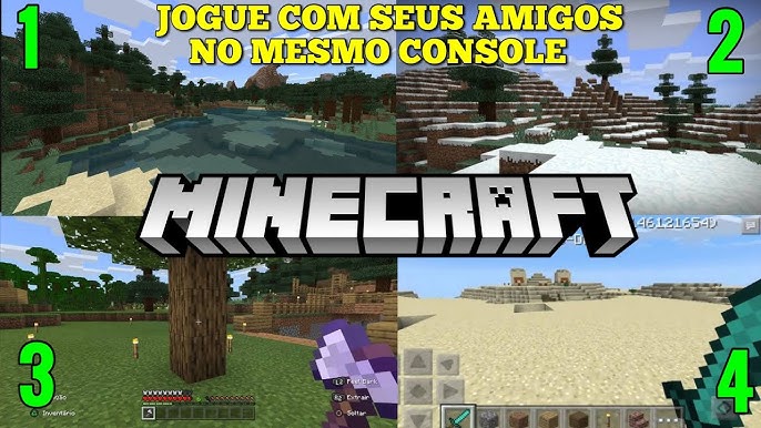 Como Jogar no Modo de Tela Dividida no Minecraft para Xbox 360