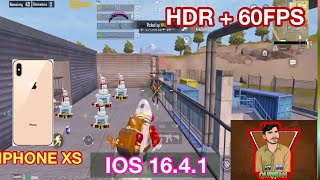 IPHONE XS || Pubg game play 🔥😱 || HDR + 60FPS IOS TEST 16.4.1 2023 IPHONE 7 IP 7+ IP 8 IP 8+ IP X