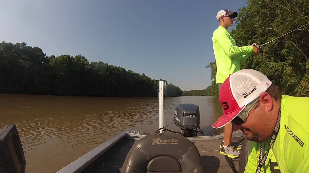 Aaron Pousson and Kyle Guidry Fishing For David Mermentau River July