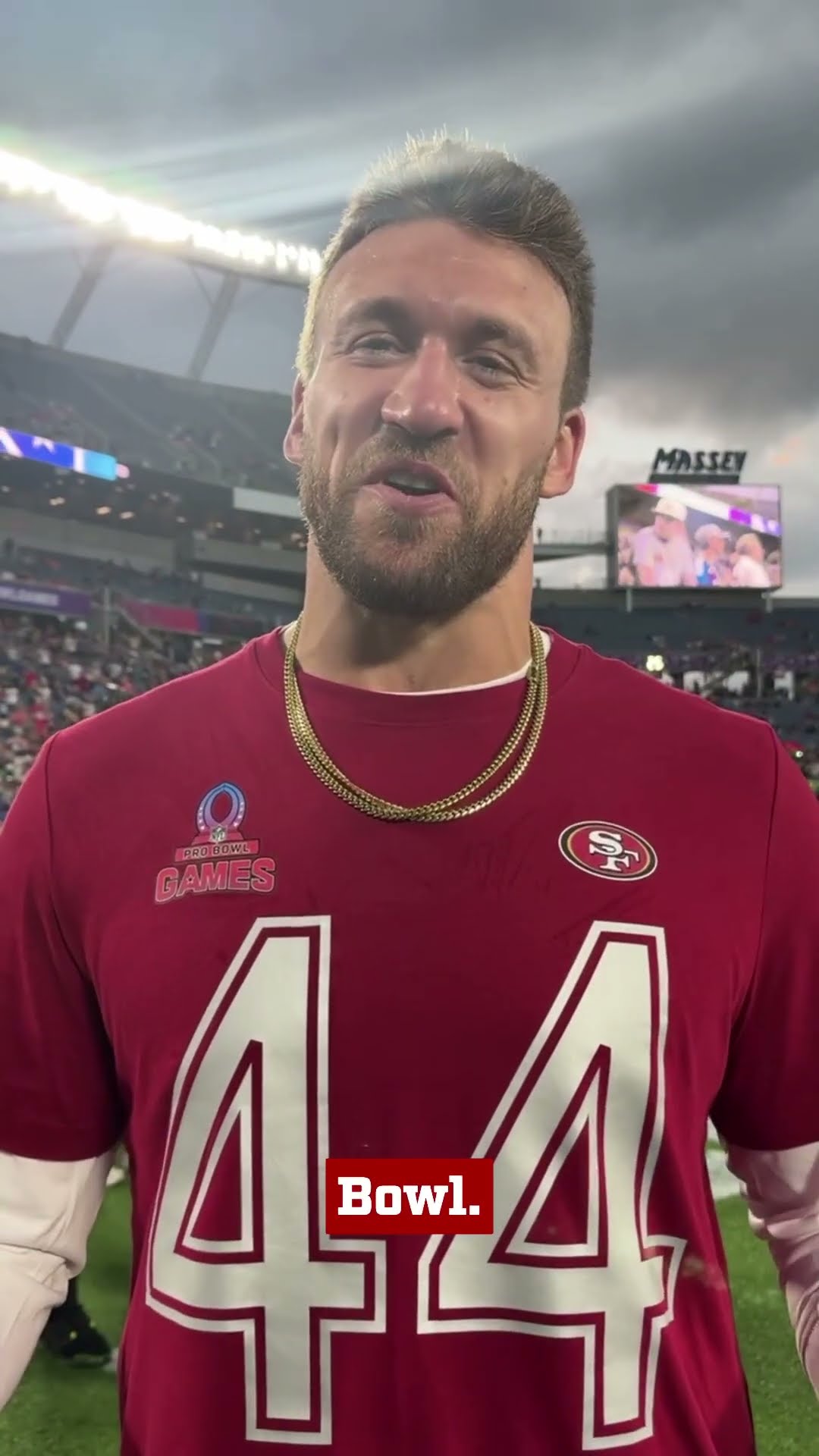 Juice is all business ? #kylejuszczyk #49ers #nfl #probowlgames