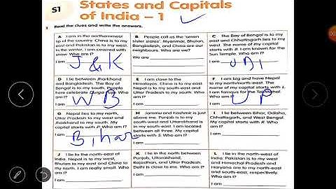 Class 4(Social Science)- Reading of lesson 1 (States and Capitals) of block 5.