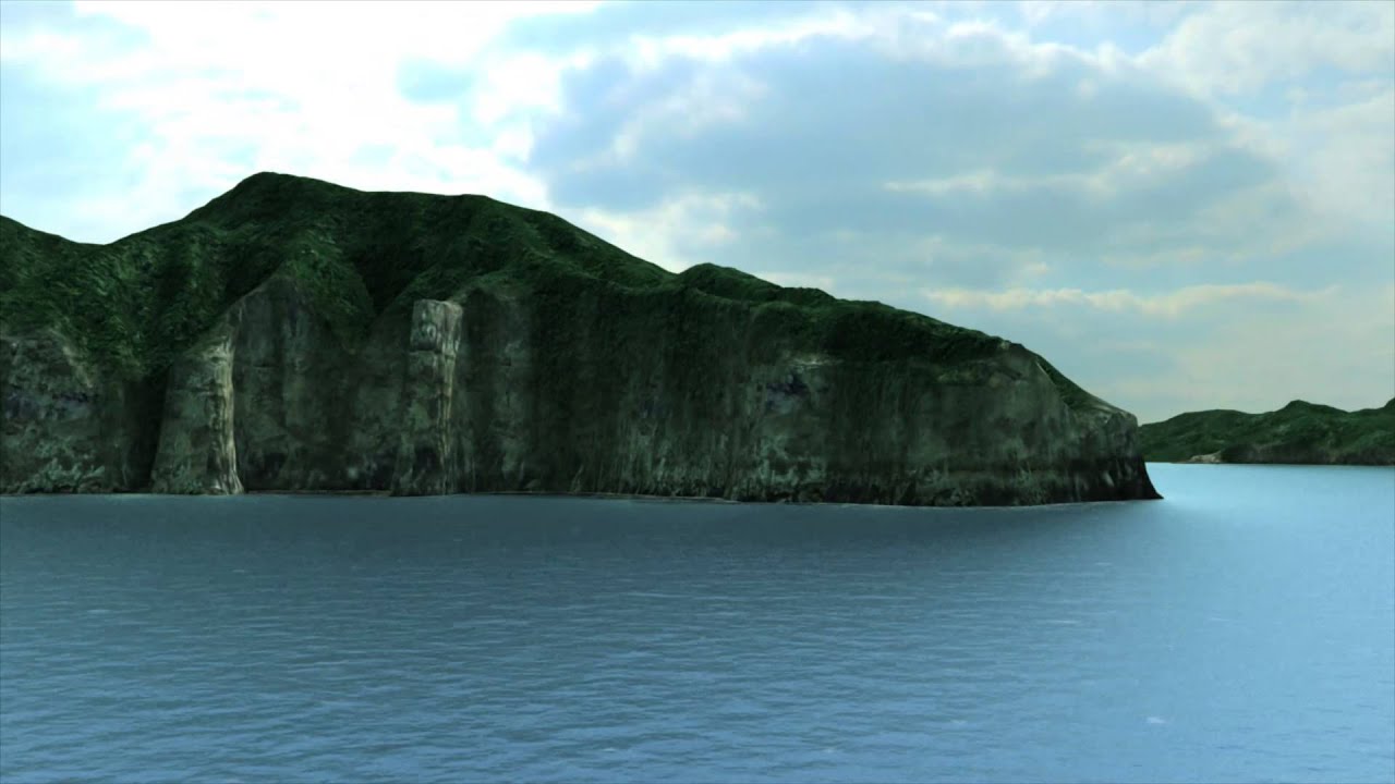 Nishinoshima, Oki Islands CG Terrain Images～Oki Islands Global Geopark, Japan～
