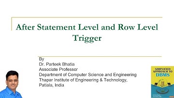After Statement Level and Row Level Trigger | PL/SQL | Parteek Bhatia | Simplified Approach to DBMS