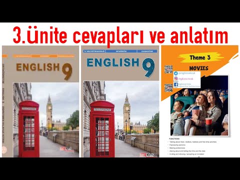 9.Sınıf İngilizce English 9 Movies 3.ünite Ders & Çalışma kitabı anlatım ve cevapları Erkad yayınlar