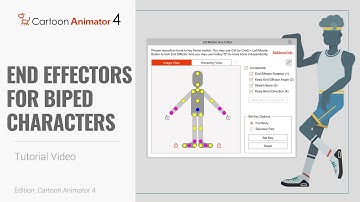 Cartoon Animator 4, Smart IK Animation Tutorial - End Effectors for Biped Characters