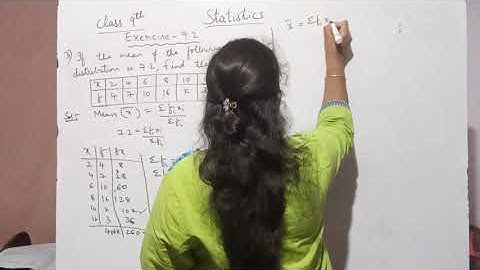 9th Maths statistics  exercise 9.2 problem-3