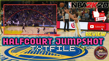 HALFCOURT JUMP SHOT TXTFILE for NBA2K20 v97.0.2 (free download)