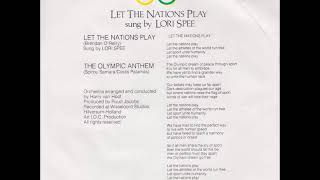 LORI SPEE - "LET THE NATIONS PLAY" (1985)