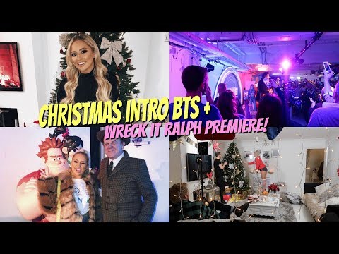 Filming my vlogmas intro BEHIND THE SCENES!! + Meeting celebs and movie premieres!!