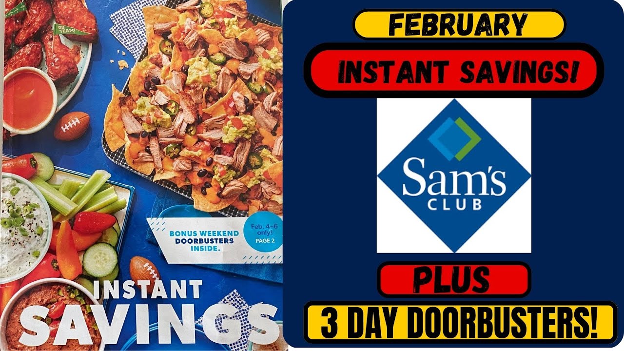 Sam's Club February Instant Savings PLUS 3 Day Doorbusters! YouTube
