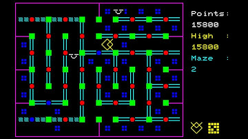 Sharp MZ-700 Game: Mad Maze (1983 BBG Software)