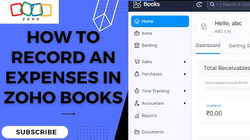 How To Record An Expenses In Zoho Books