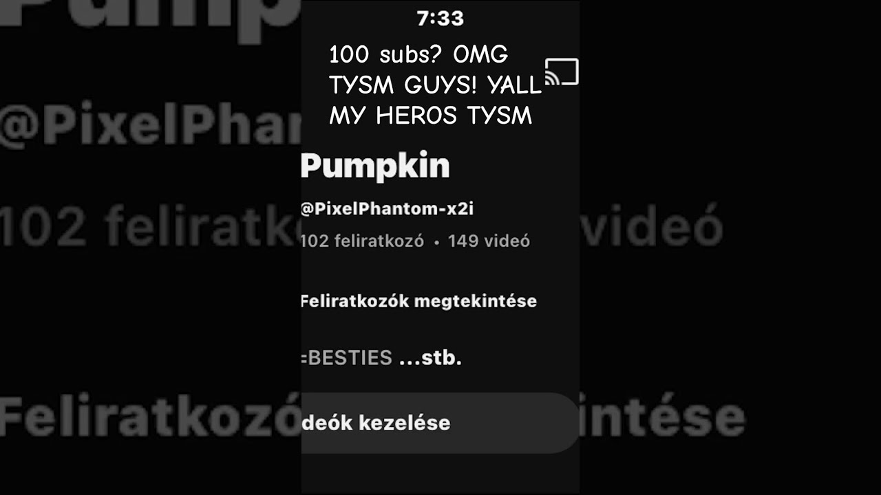 TYSM GUYS FOR 100SUBS Thankyou Shoort