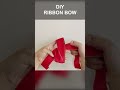 How to diy ribbon bow with fingers shorts