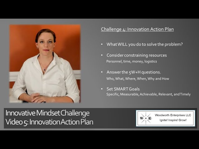 Innovative Mindset Challenge: Video 5: Innovation Action Plan