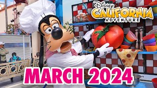Disney California Adventure  March 2024 Walkthrough: Food & Wine Festival [4K POV]