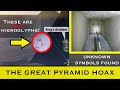 The khufu cartouches are fake explaining the pyramid hoax theory