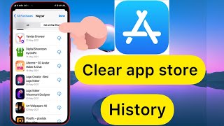 Clear app store history || IPhone app delete