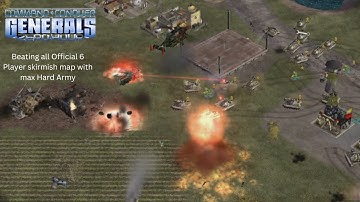 Beating all ZH Official Map with max Hard Army part 7