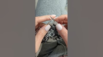 My continental purl in slow motion #knittingtechnique
