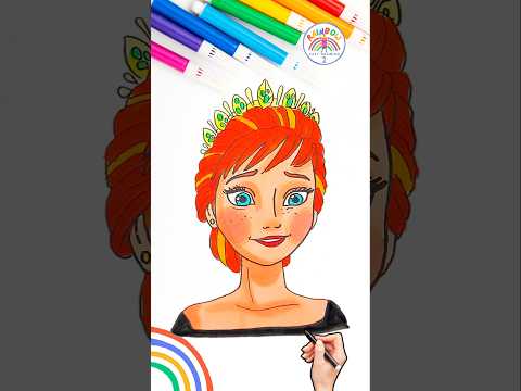 Anna FROZEN Learn To Draw FROZEN Elsa And Anna Easy Disney FROZEN Princess Shorts