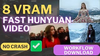 Fast Hunyuan 8 vram Free Workflow