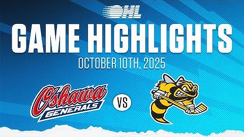 OHL-hoogtepunten: Oshawa Generals @ Sarnia Sting 10 oktober 2025