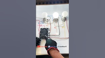 Como conectar una placa con triple interruptor. 3 apagadores. #joserios #aprender #electricidad