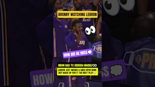 Bronny watching LeBron REDEEM HIMSELF😤 Profile