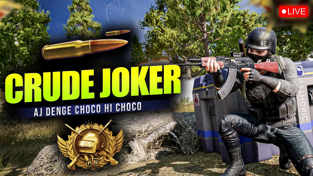 PUBG PC LIVE WITH CRUDE JOKER | 