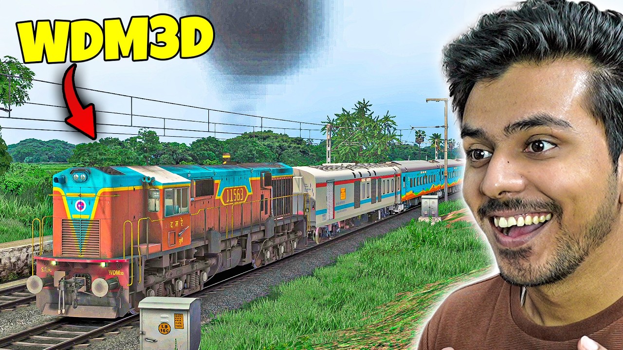 WDM3D Hamsafar SuperFast Express with REAL TRAIN CONTROLLER | INDIAN TRAIN GAME
