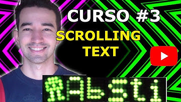 Curso Basico Matriz led 7x5 Arduino Sin Multiplexor Desplazamiento Texto Scrolling Text DIY #3