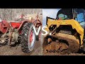 Tractor vs Track Loader - Skidding Logs