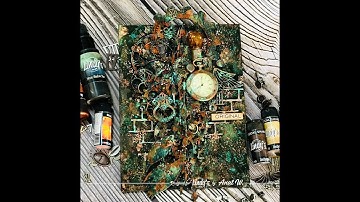 Step by Step tutorial - mixed media steampunk canvas