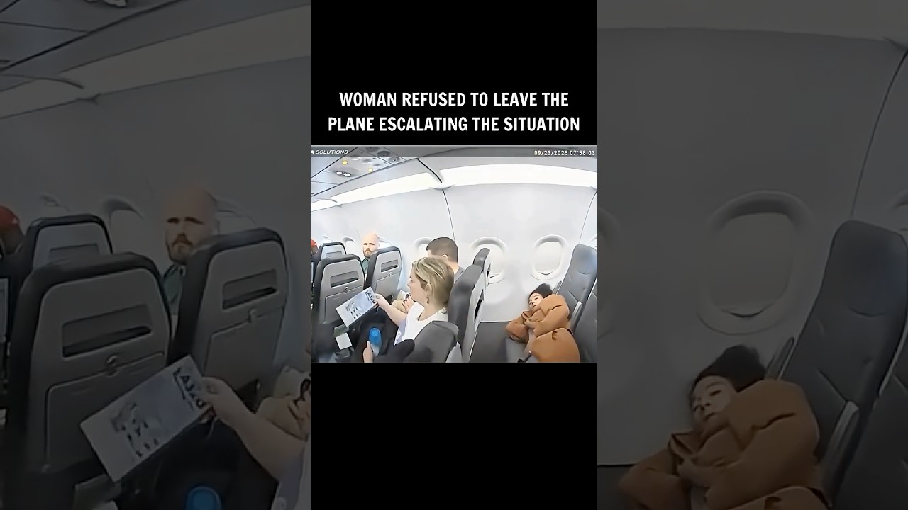 Woman Refuses to Leave Plane and Escalates Situation