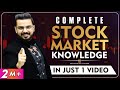 Complete stockmarket knowledge in just 1  basics of share market for beginners explained