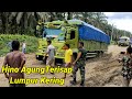 Hino agung terisap lumpur kering