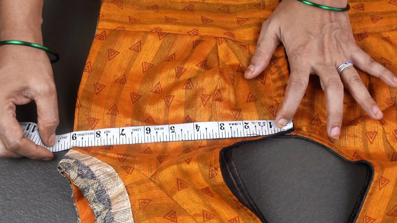 आज तक नहीं देखा होगा 4 डॉट बेल्ट ब्लाउज का इतना सरल कटिंग | 36 inch belt blouse cutting at home |