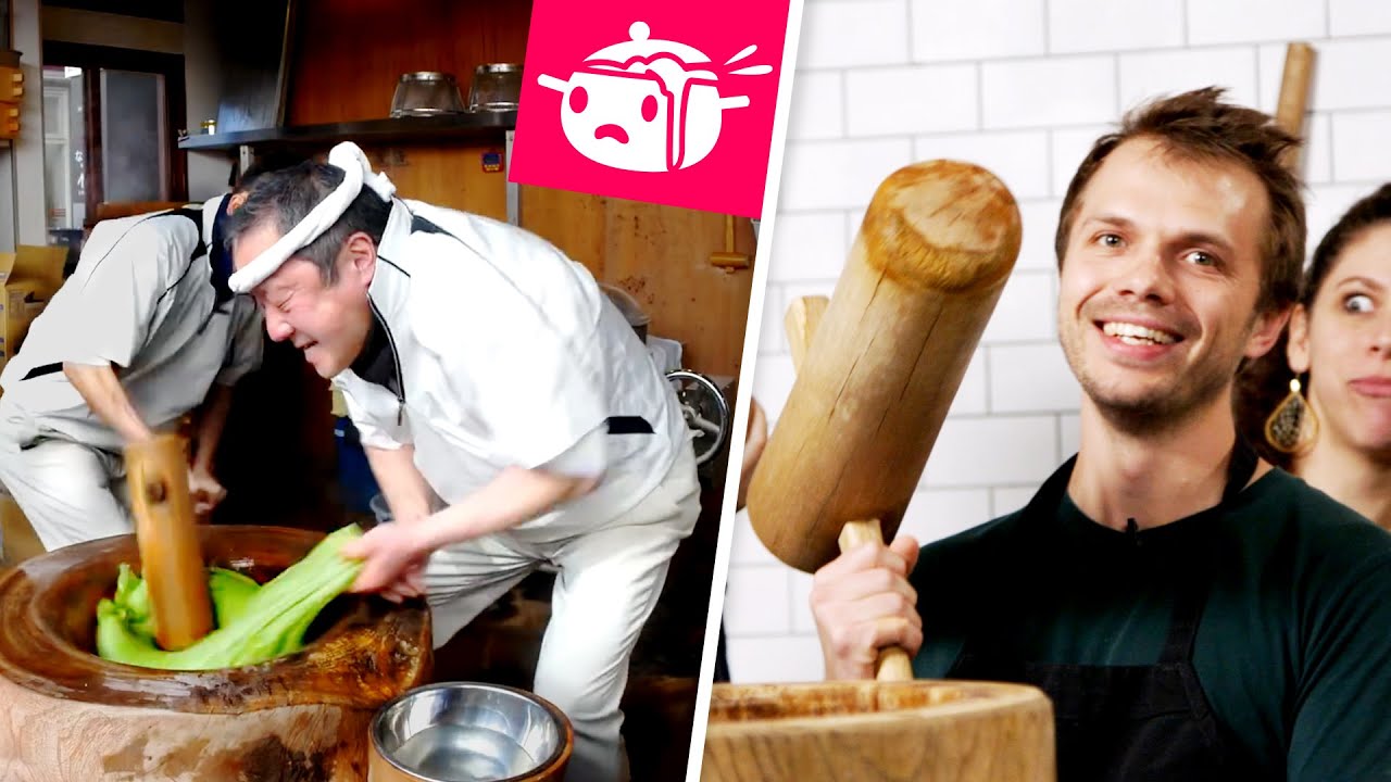 We Tried To Make Mochi With Giant Hammers • Eating Your Feed • Tasty