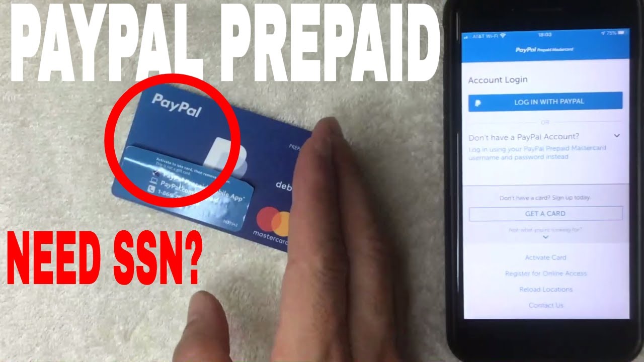 How to activate a credit card without social security number Do You Need Social Security Number Ssn To Get Paypal Prepaid Debit Card Youtube