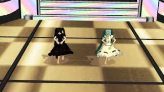 [MMD] Light Miku Hatsune and Dark Miku Hatsune - Bad Apple